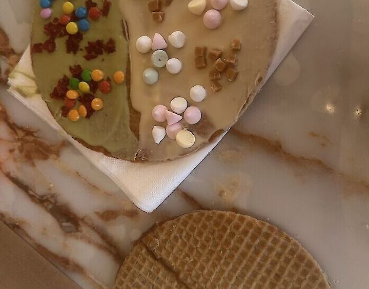 Fresh stroopwafel baking workshop